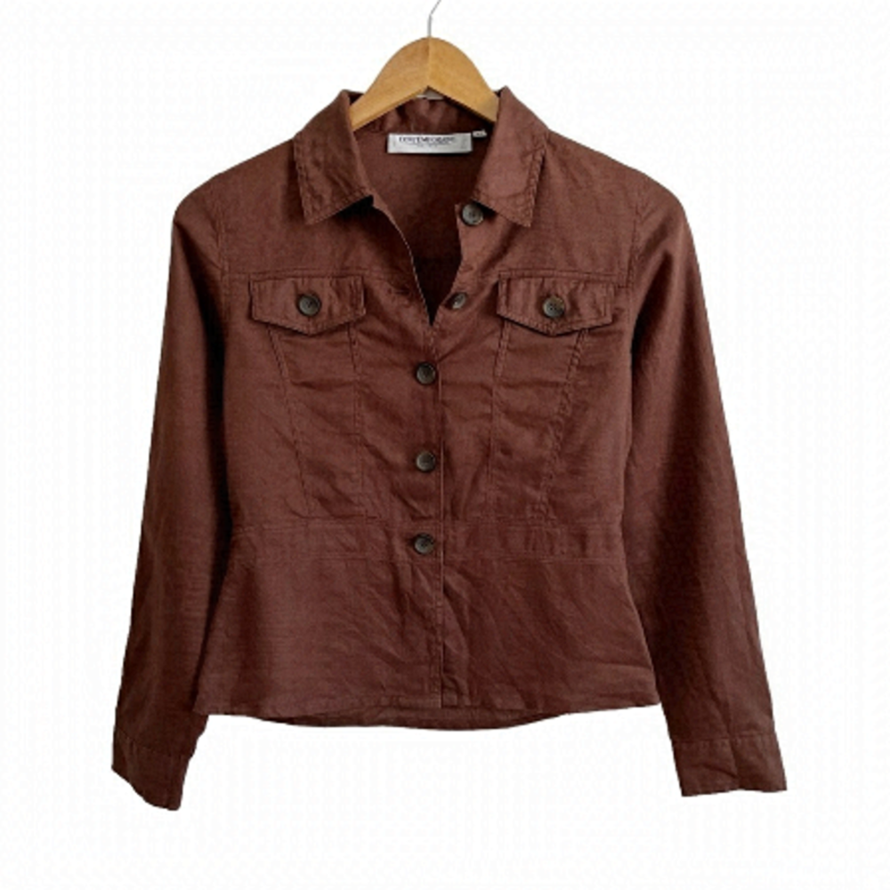 Brown Button Down Shirt
